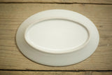 Trio of small Vintage white porcelain serving plates