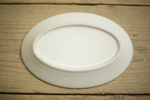 Trio of small Vintage white porcelain serving plates