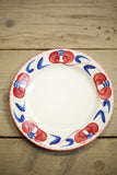 Vintage French hand decorated dinner plates