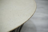 Mid century iron and faux stone centre table