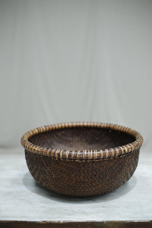 20th century African basket weave bowl