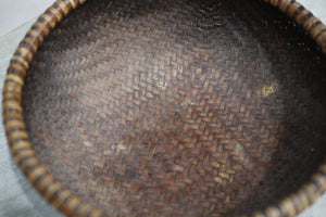 20th century African basket weave bowl