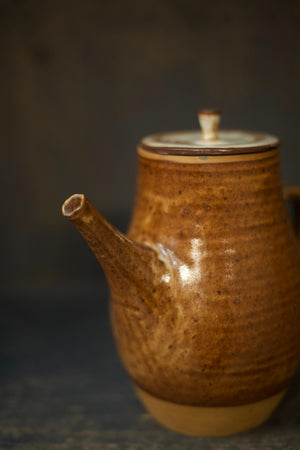 20th century French stoneware teapot