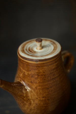 20th century French stoneware teapot