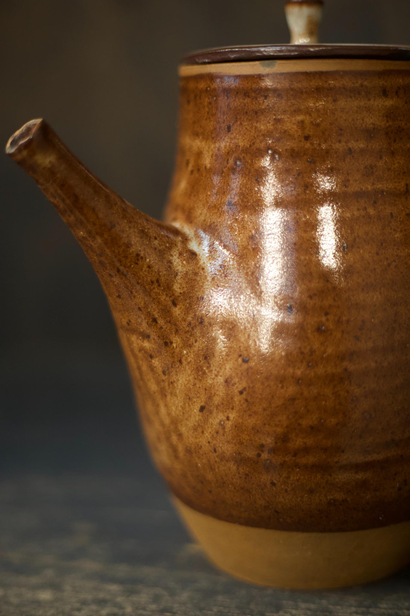 20th century French stoneware teapot