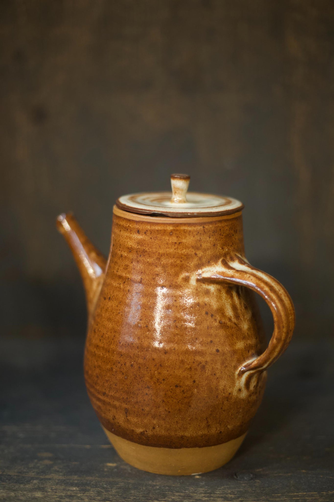 20th century French stoneware teapot