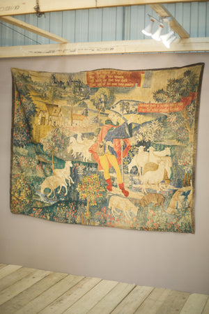 19th century tapestry in 15th century style
