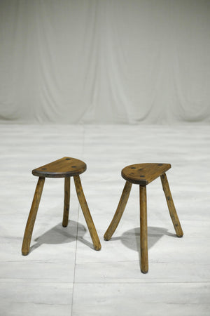 Pair of Antique 20th century country stools