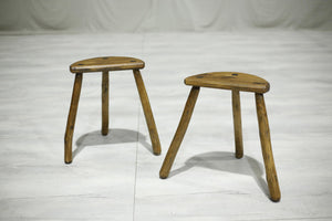Pair of Antique 20th century country stools