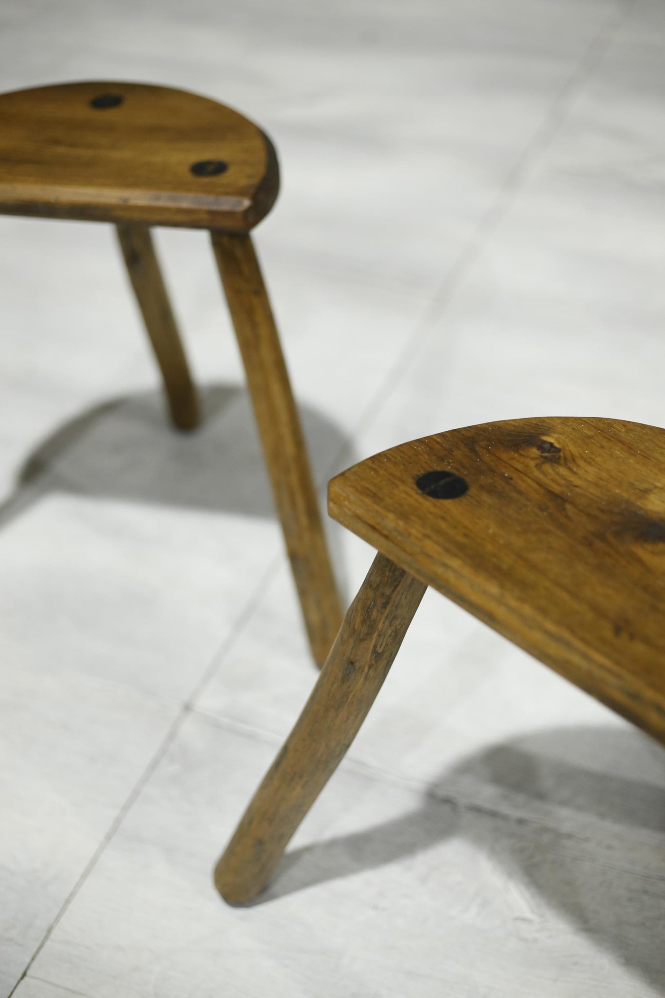Pair of Antique 20th century country stools