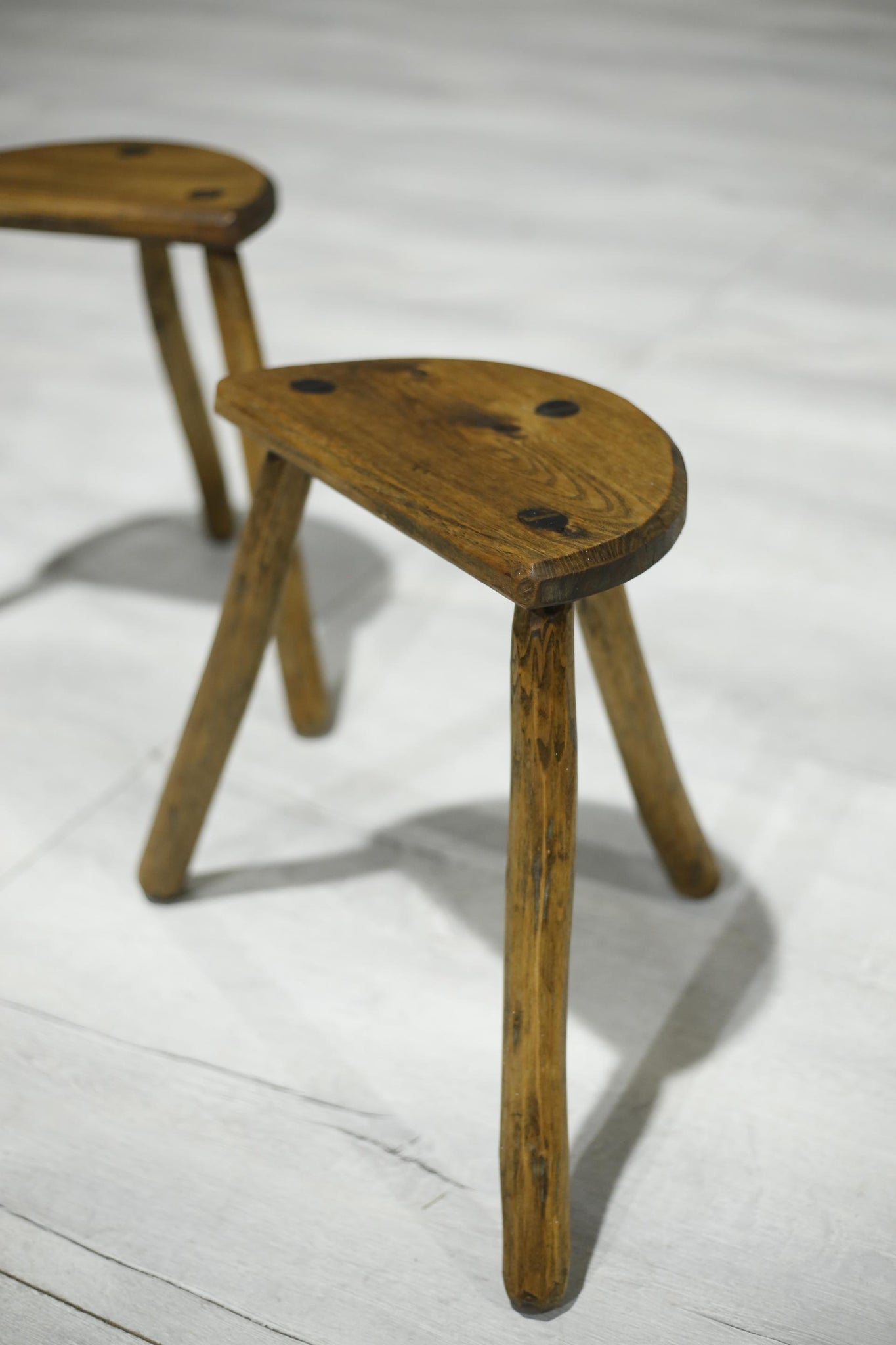 Pair of Antique 20th century country stools