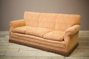 c.1920's English country house square back sofa