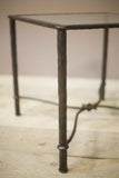 Mid century hand beaten iron side table