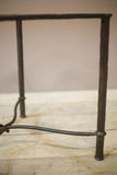 Mid century hand beaten iron side table