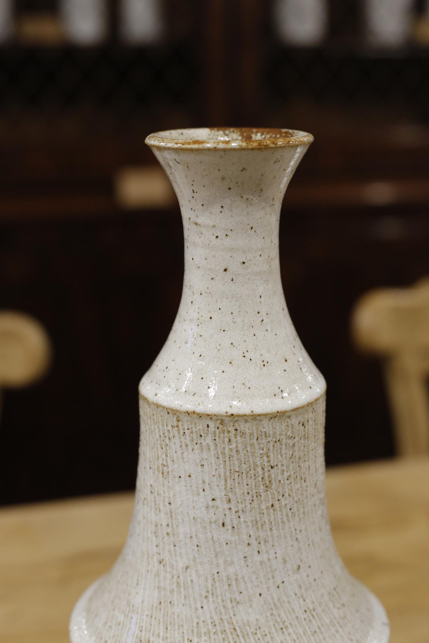Studio pottery vase- Tall White