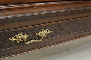 Antique Monumental Georgian glazed library cabinet