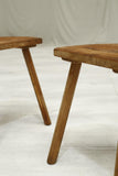 Pair of early 20th century French country stools