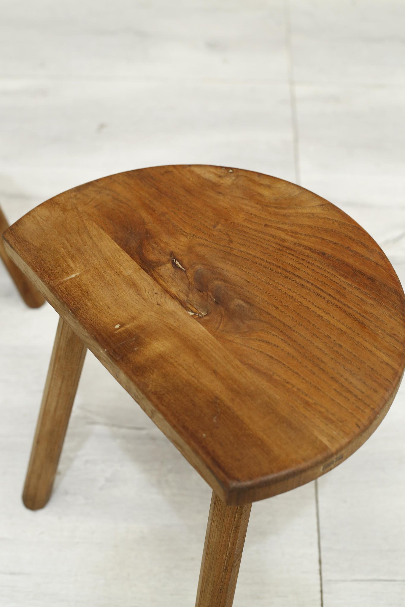 Pair of early 20th century French country stools