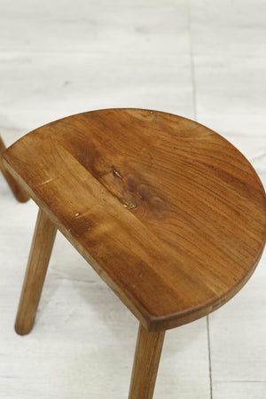 Pair of early 20th century French country stools