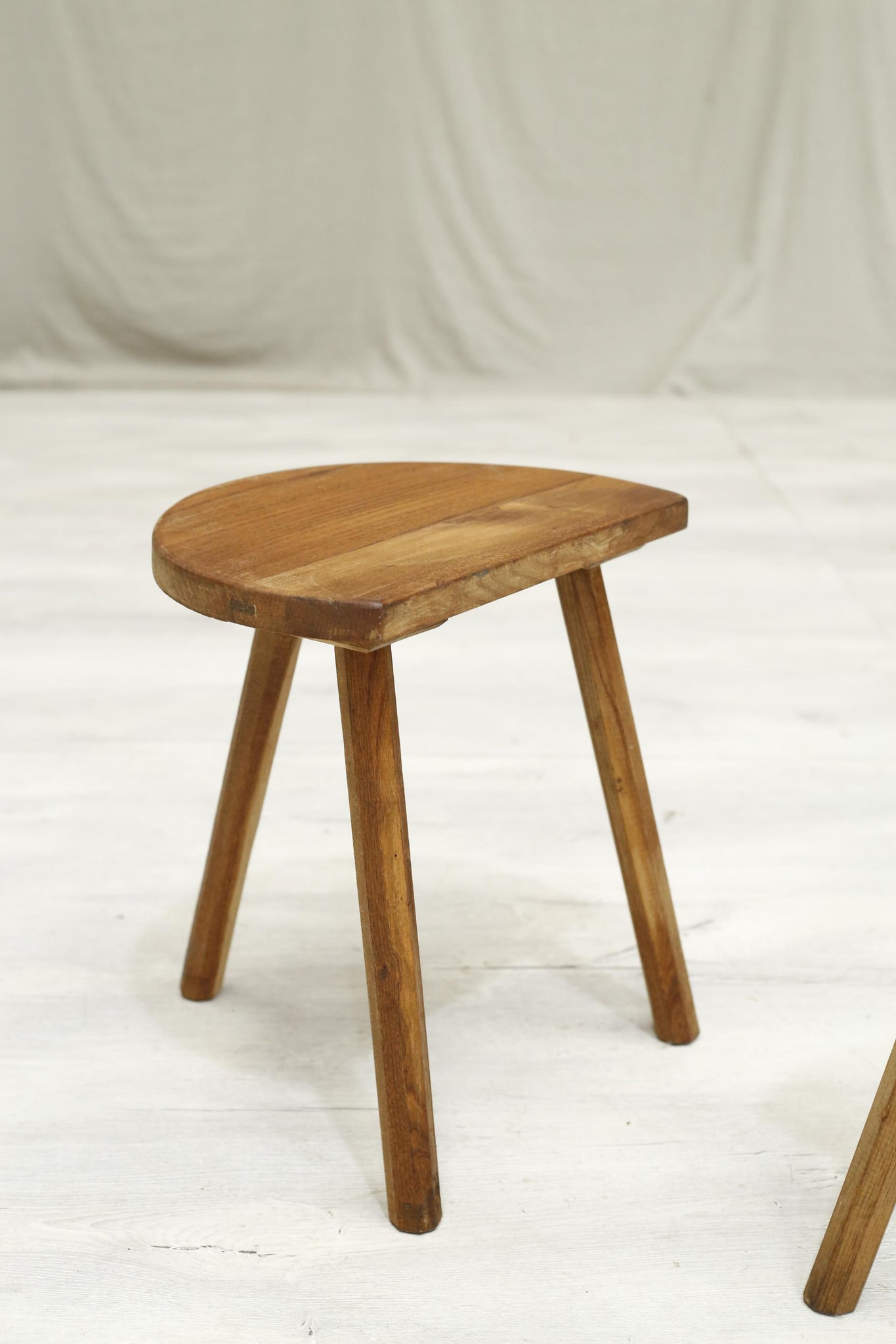 Pair of early 20th century French country stools