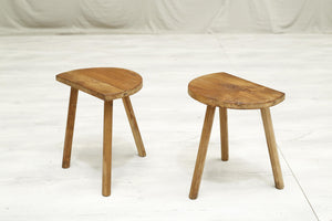 Pair of early 20th century French country stools