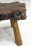 Mid century Burr ash live edge coffee table - Small