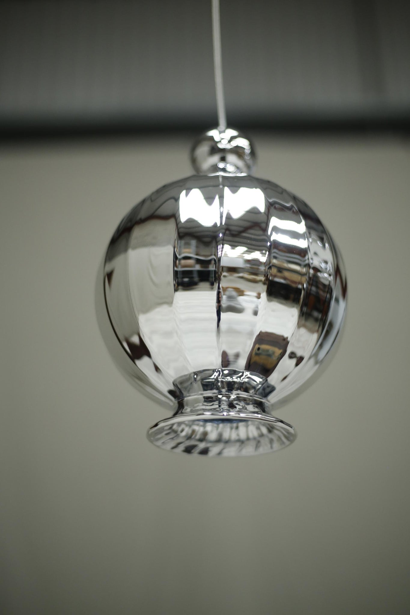 Italian blown glass Witch's ball pendant light