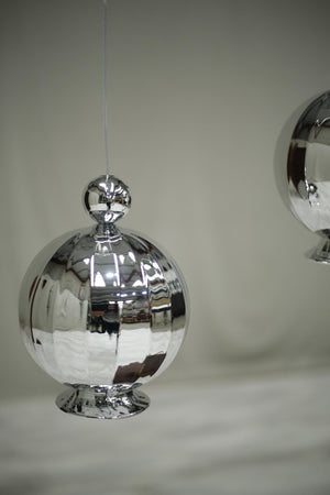 Italian blown glass Witch's ball pendant light