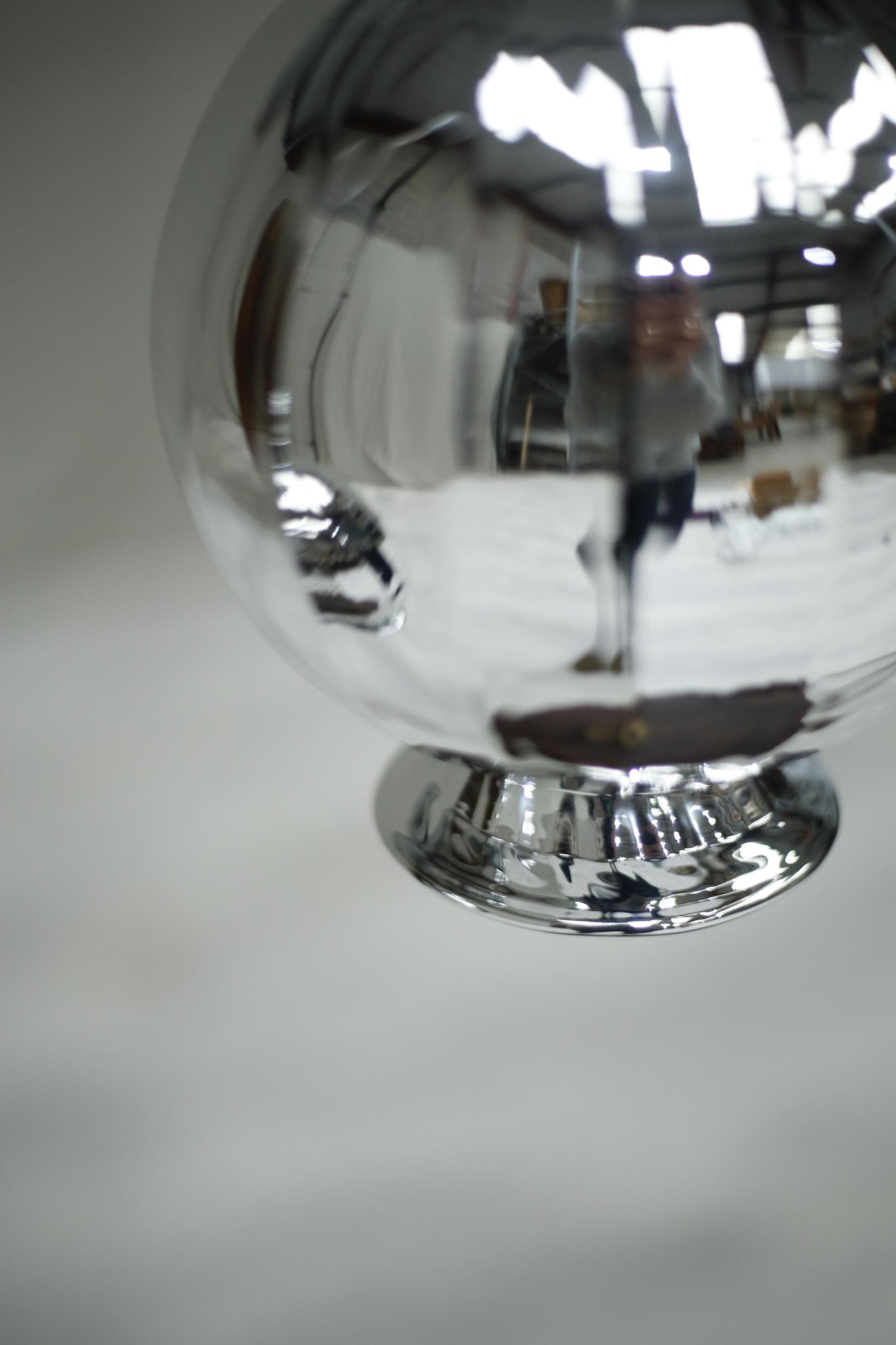 Italian blown glass Witch's ball pendant light