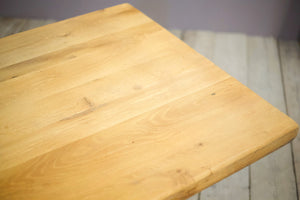 Early 20th century bleached oak dining table