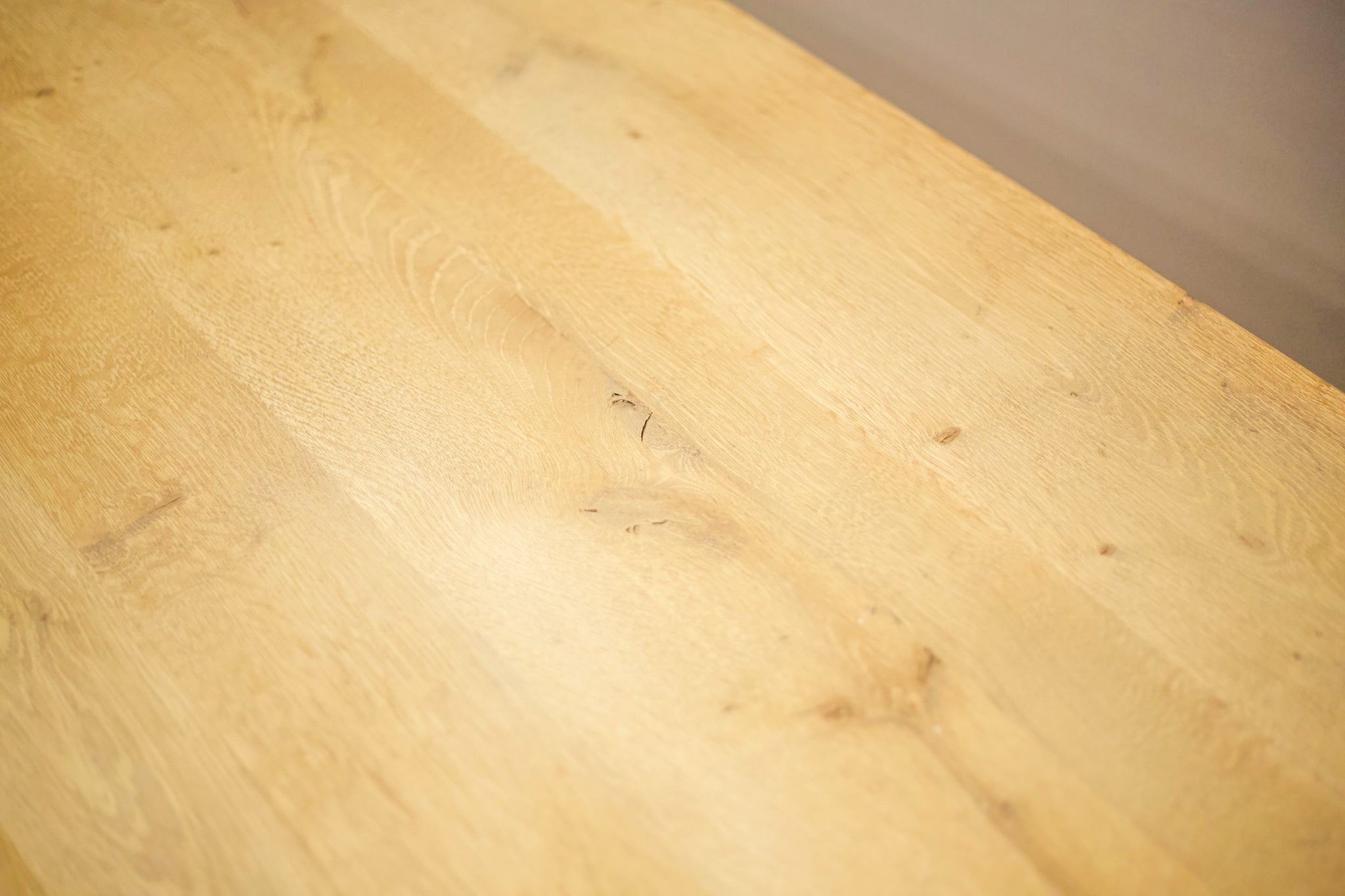 Early 20th century bleached oak dining table