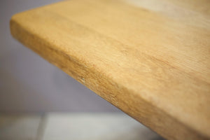 Early 20th century bleached oak dining table