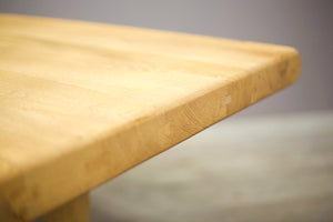 Early 20th century bleached oak dining table