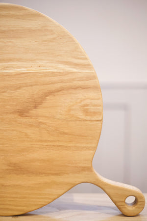 Circular handled serving board - Oak large