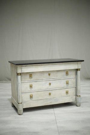 Antique 18th century fossil marble French chest of drawers