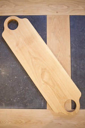 Double hand hole serving board - Oak