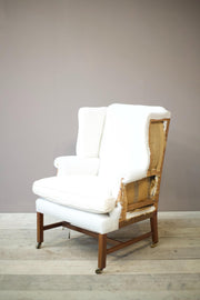 Early 20th century English wingback armchair - TallBoy Interiors