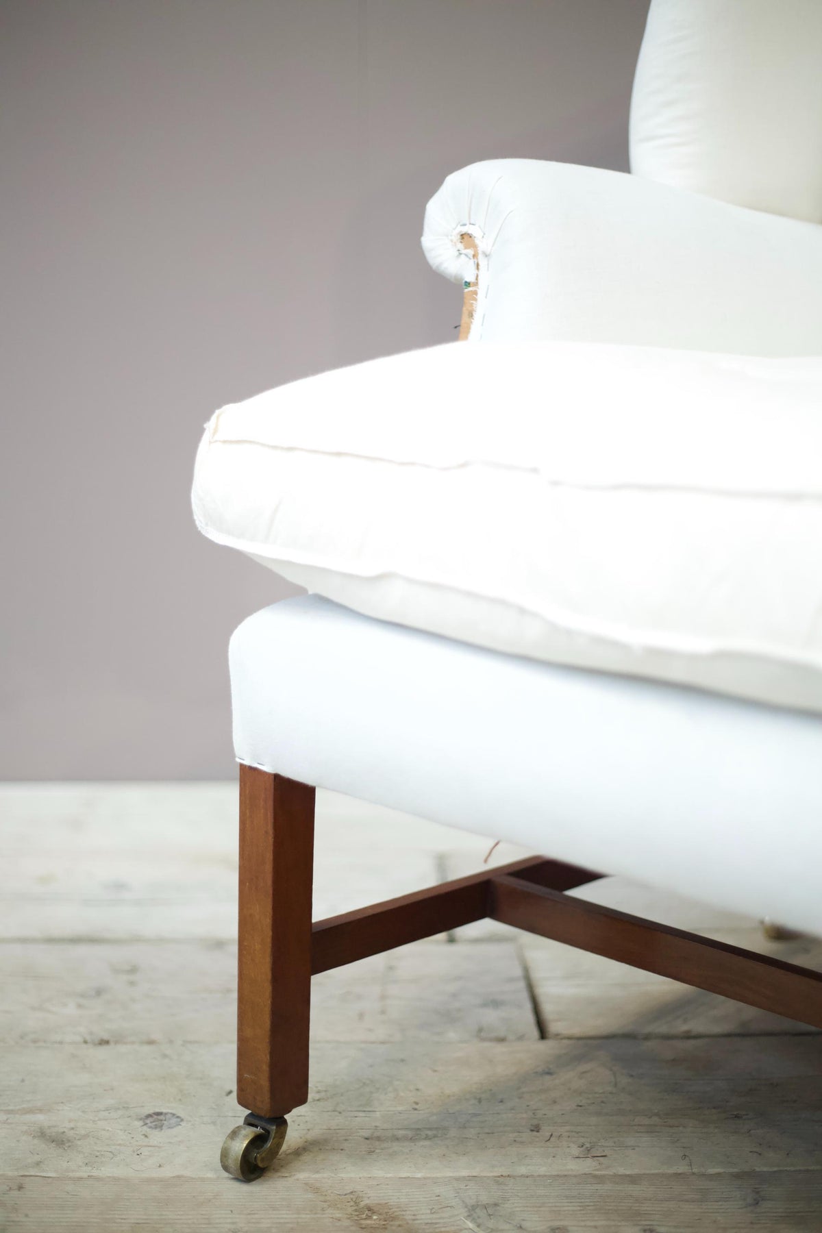 Early 20th century English wingback armchair - TallBoy Interiors