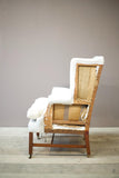 Early 20th century English wingback armchair