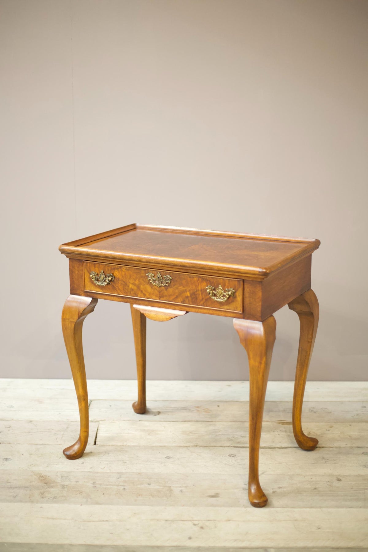 Early 20th century walnut low boy - TallBoy Interiors
