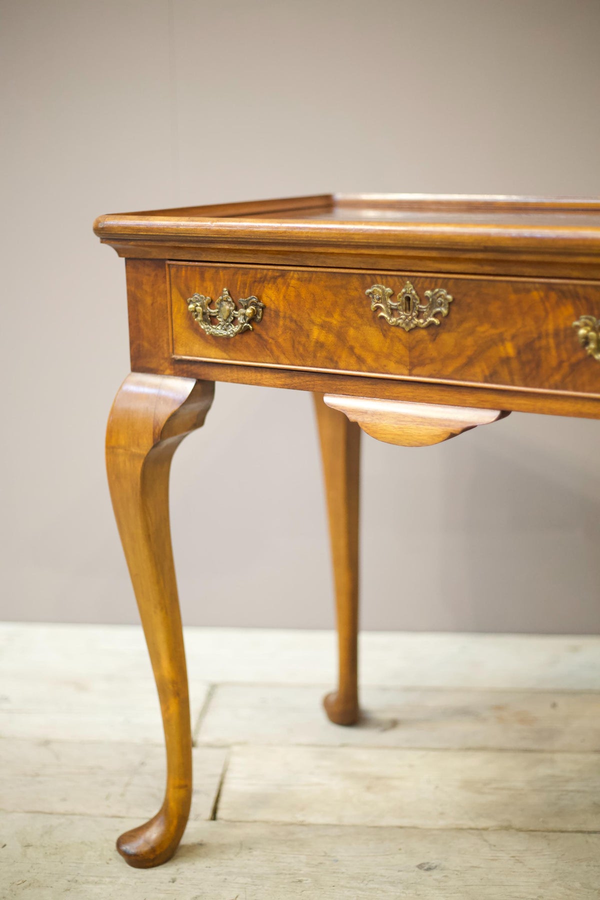 Early 20th century walnut low boy - TallBoy Interiors