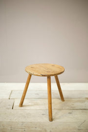 18th century elm milking stool - TallBoy Interiors