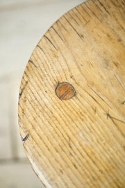18th century elm milking stool - TallBoy Interiors