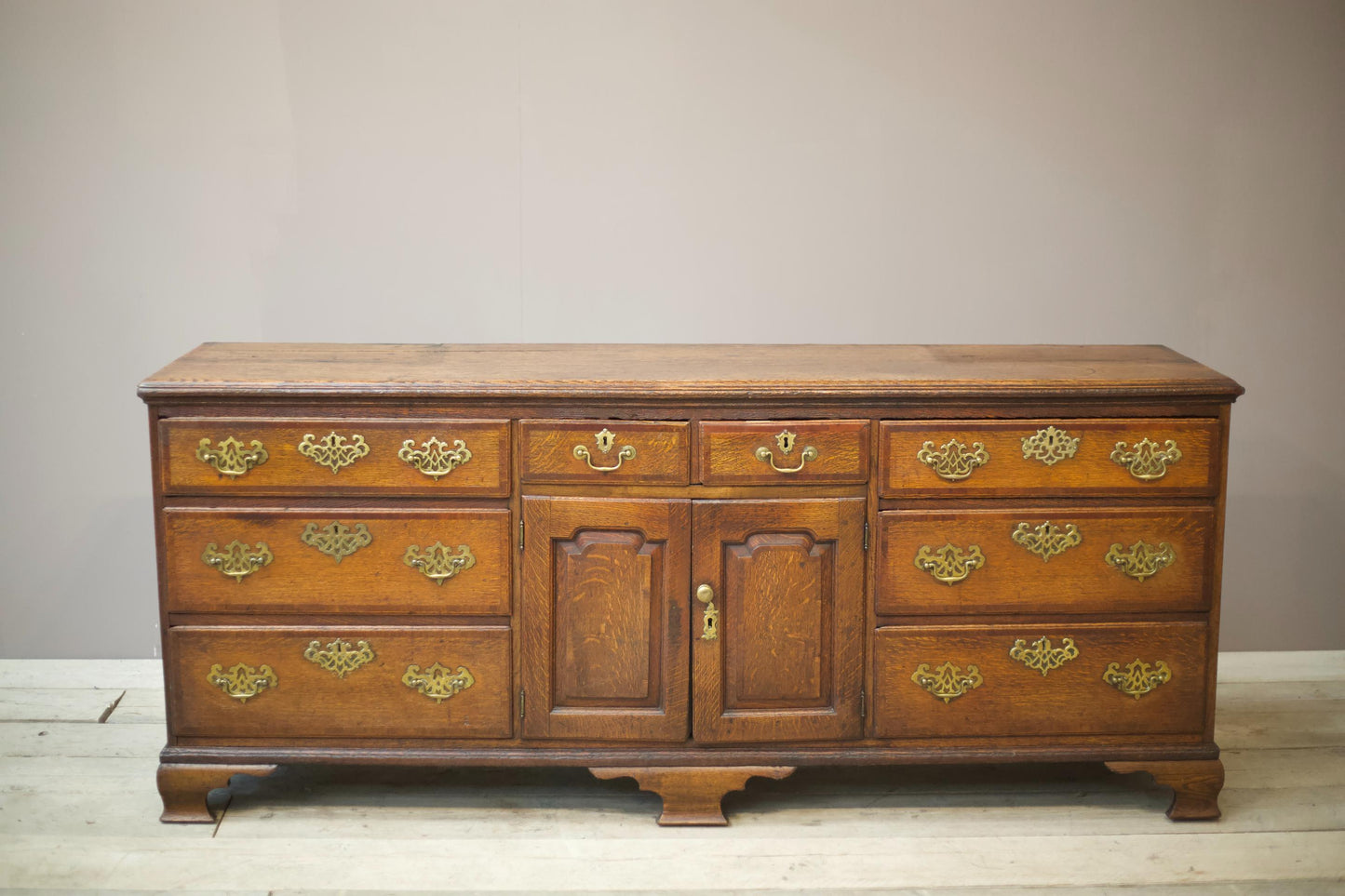 18th century oak dresser base