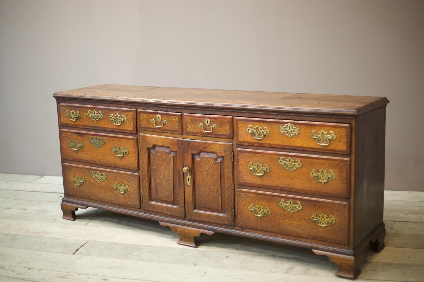 18th century oak dresser base