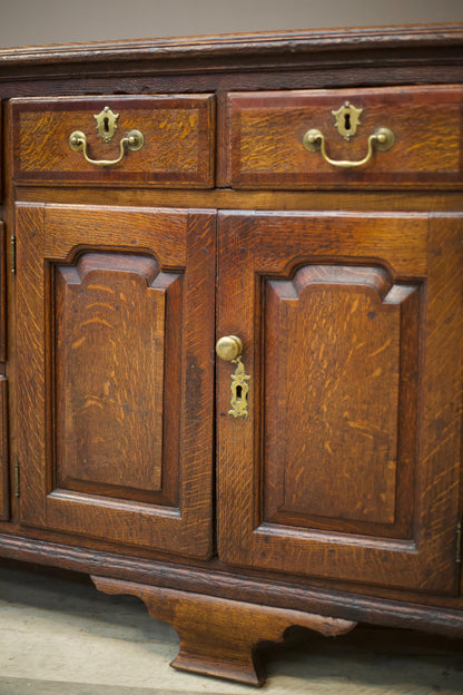 18th century oak dresser base