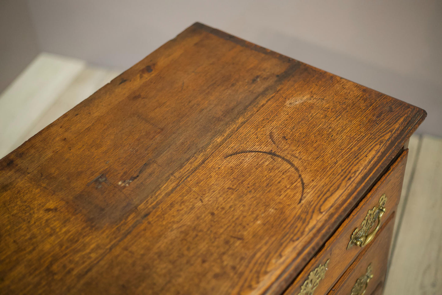 18th century oak dresser base