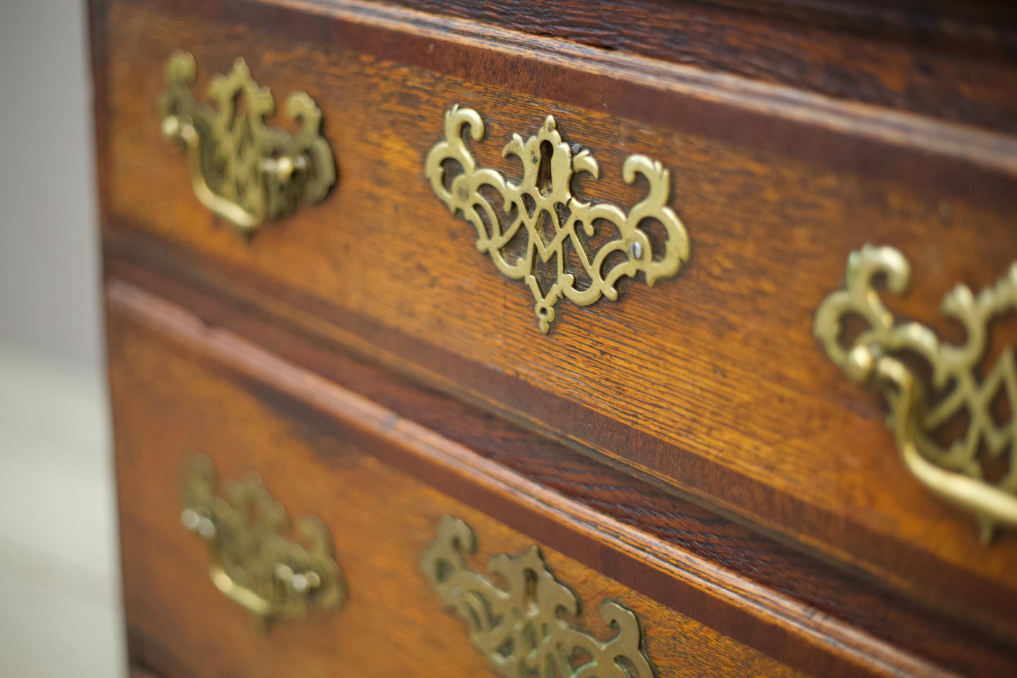 18th century oak dresser base