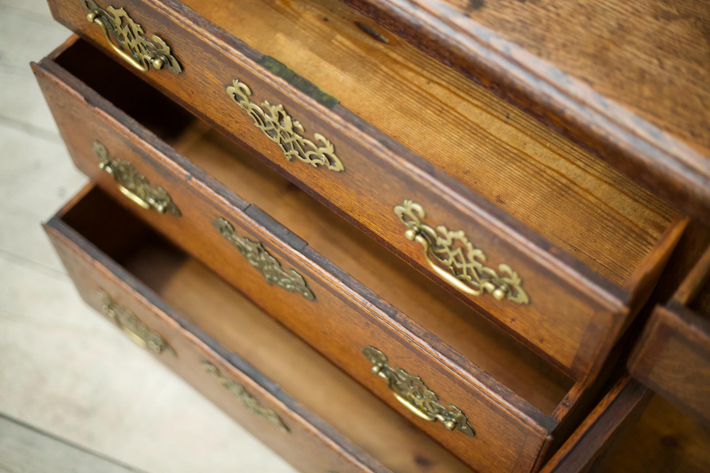 18th century oak dresser base