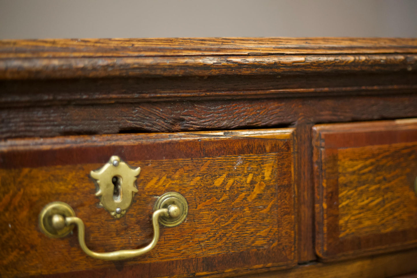 18th century oak dresser base